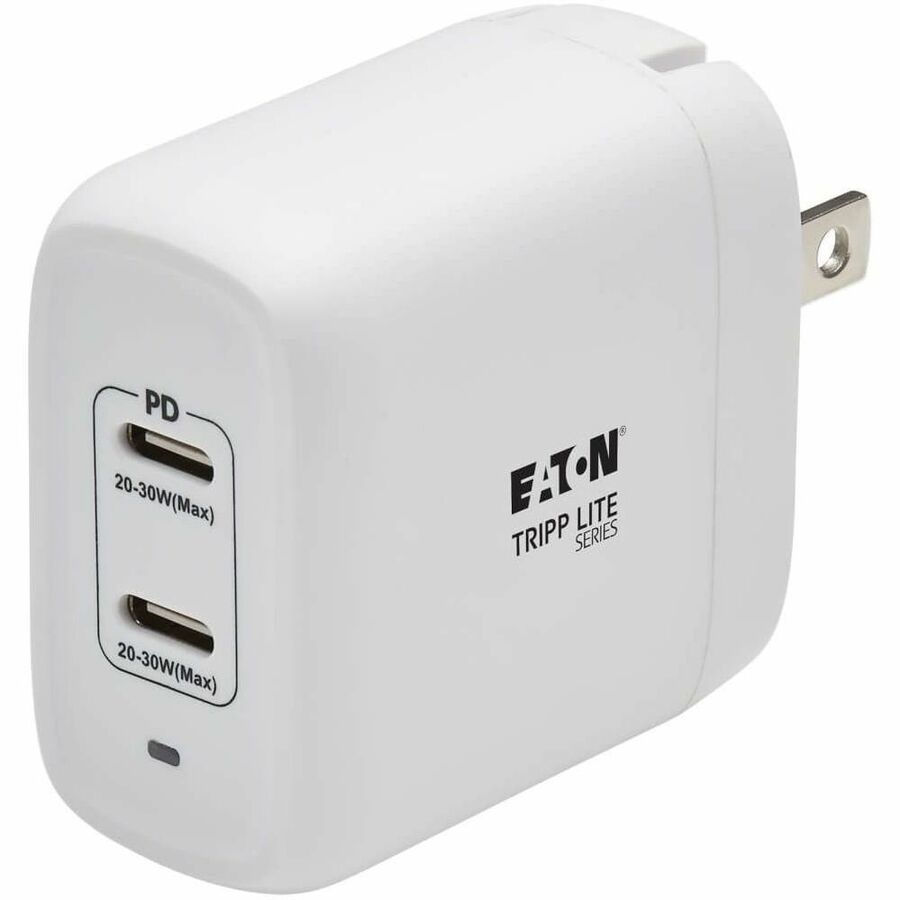 EATON TRIPP LITE SERIES DUAL-PORT COMPACT USB-C WALL CHARGER - GAN TECHNOLOGY, 4