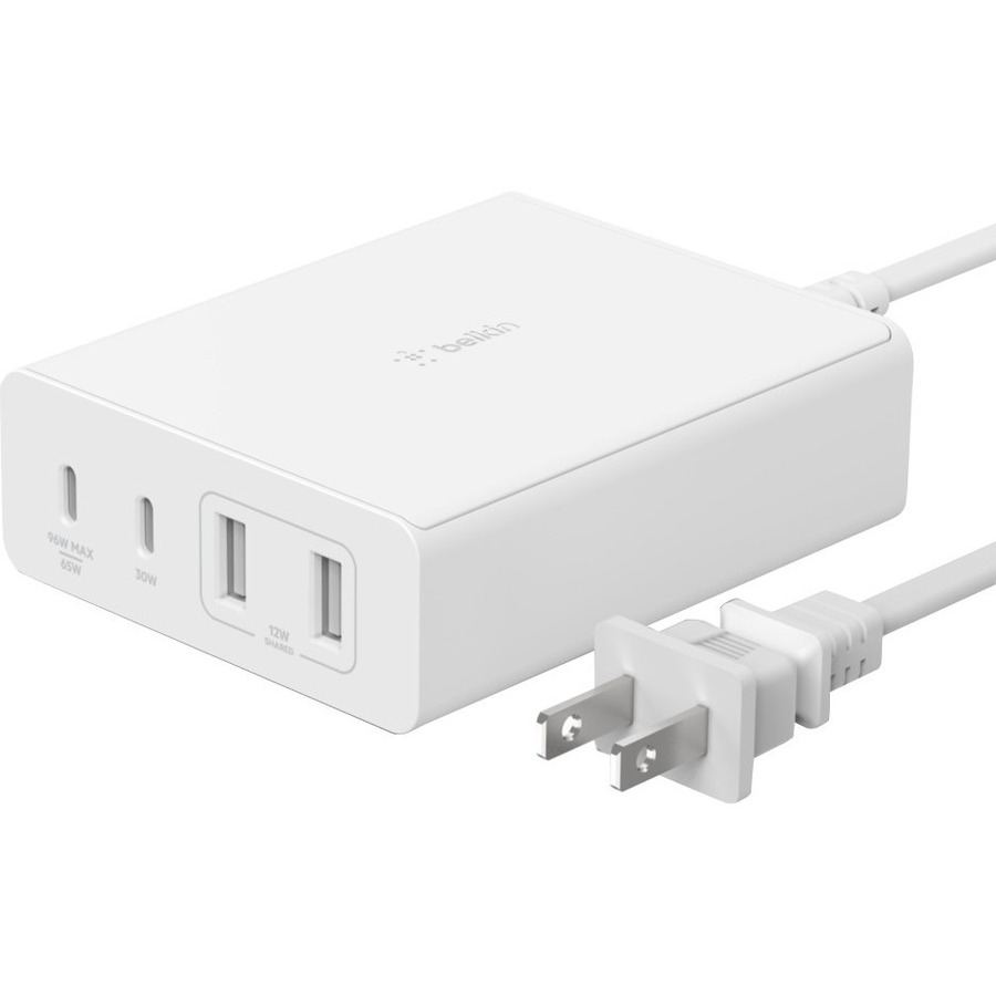 WCH010DQWH - BOOSTCHARGE PRO 4-PORT GAN CHARGER 108W - 4-PORT GAN CHARGER INCLUD