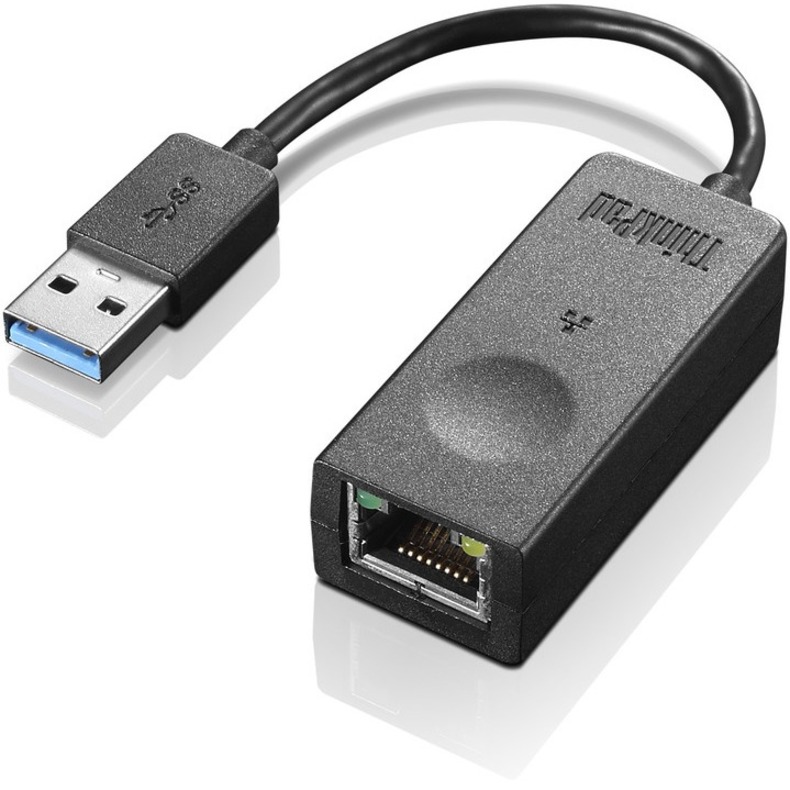 Lenovo Carte Gigabit Ethernet 4X91D96891 - USB 3.0 Type A - 125Mo/s Data Transfer Rate - 1 Port(s) - 1 - Paire torsad&eacute;e - 10/100/1000Base-T - Portable