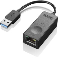 Lenovo ThinkPad USB3.0 to Ethernet Adapter - USB 3.0 Type A - 125 MB/s Data Transfer Rate - 1 Port(s) - 1 - Twisted Pair - 10/100/1000Base-T - Portable