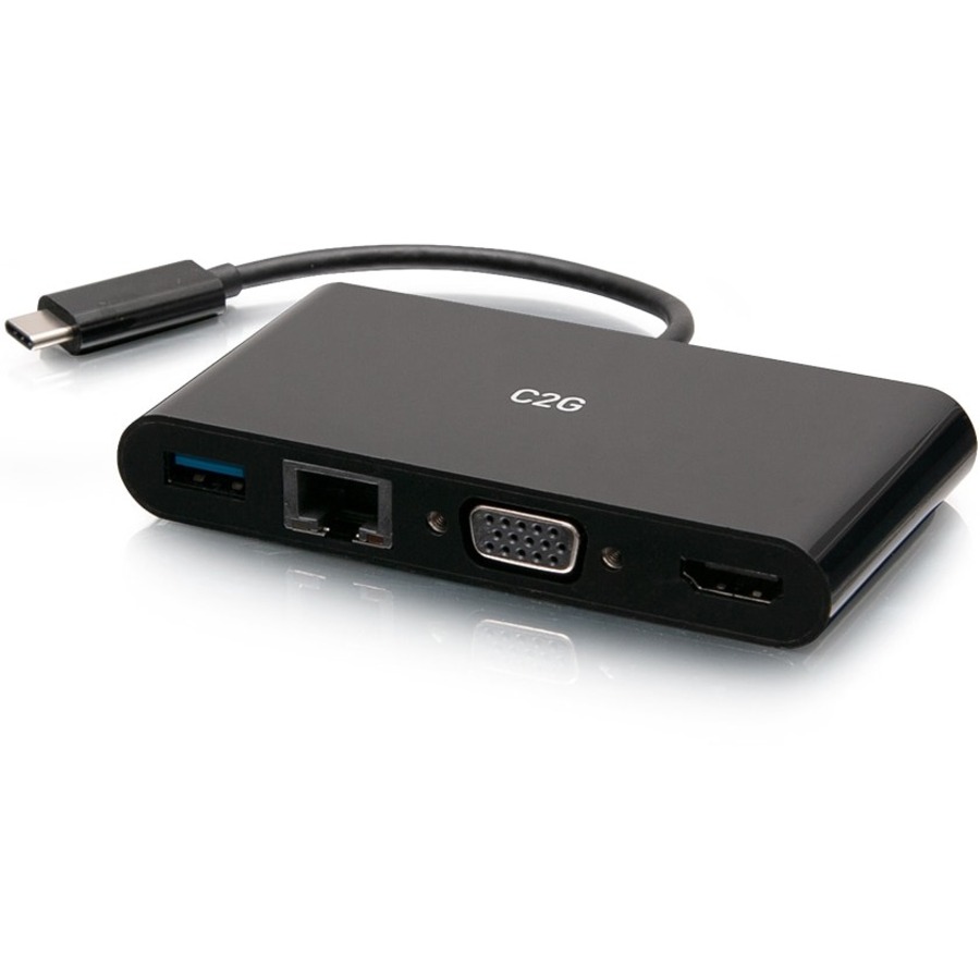 USB-C TO HDMI VGA RJ45 ADAPTER BLACK
