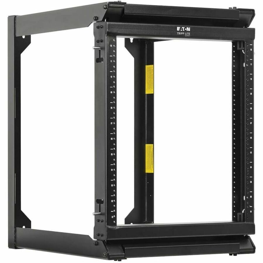 Smartrack 12u Wall-Mount 2-Post Open Frame Rack, Hinged Front, Heavy Duty