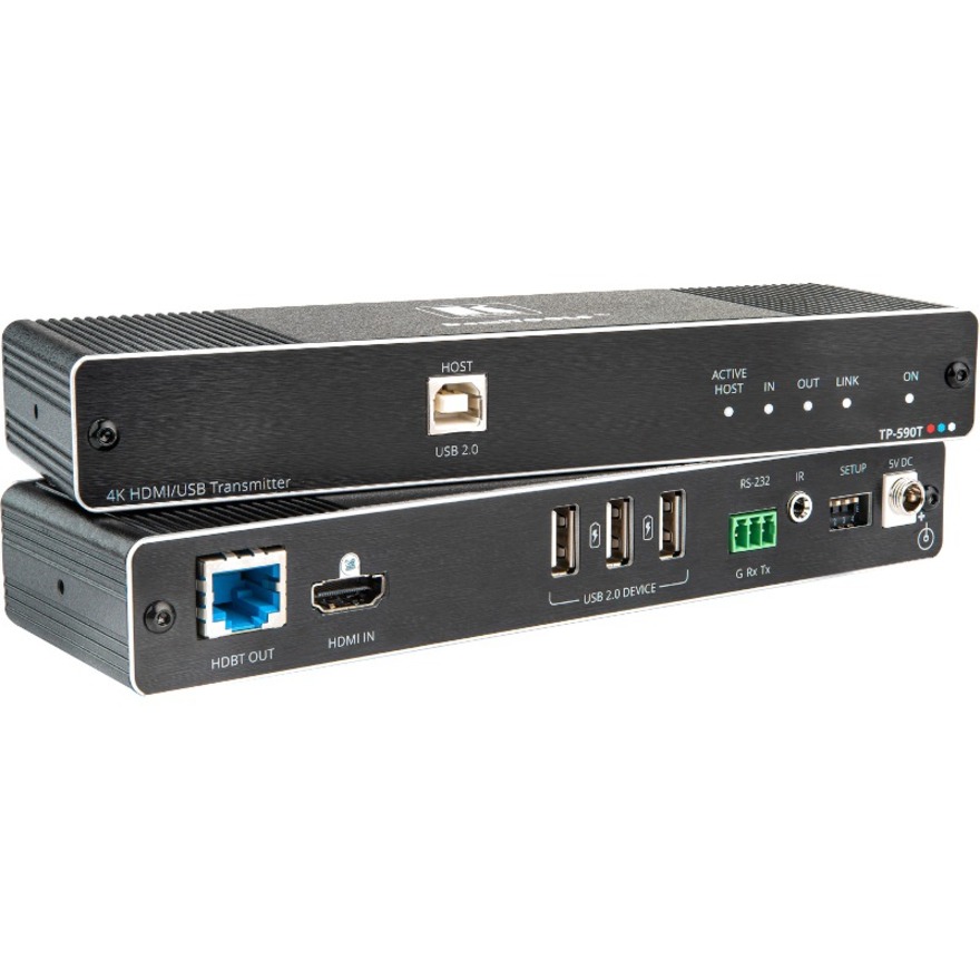 TP590T. 4K60 4:2:0 HDMI TRANSMITTER WITH USB,RS232,IR OVER LONGREACH HDBASET 2.0