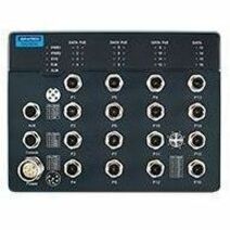 12GE POE + 4GE W/O BP TRAIN SWITCH