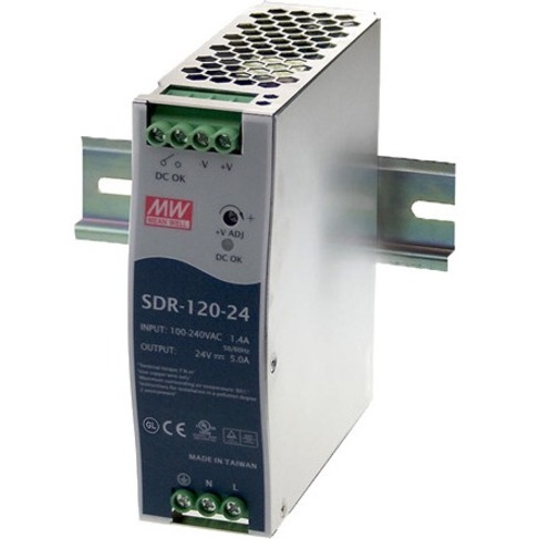 POWER SUPPLY, DIN, PFC FUNCTION, 24V, 5