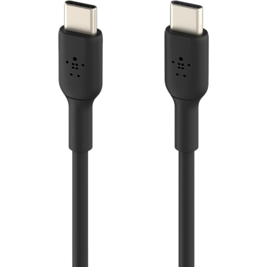 Belkin BOOST CHARGE USB-C to USB-C Cable - 6.6 ft USB-C Data Transfer Cable - First End: 1 x USB Type C - Male - Second End: 1 x USB Type C - Male - Black(Open Box)