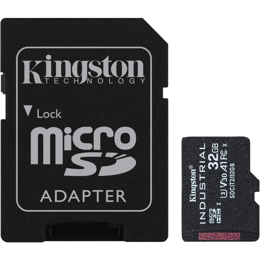 32GB MICROSDHC INDUSTRIAL C10 A1 PSLC CARD + SD ADAPTER