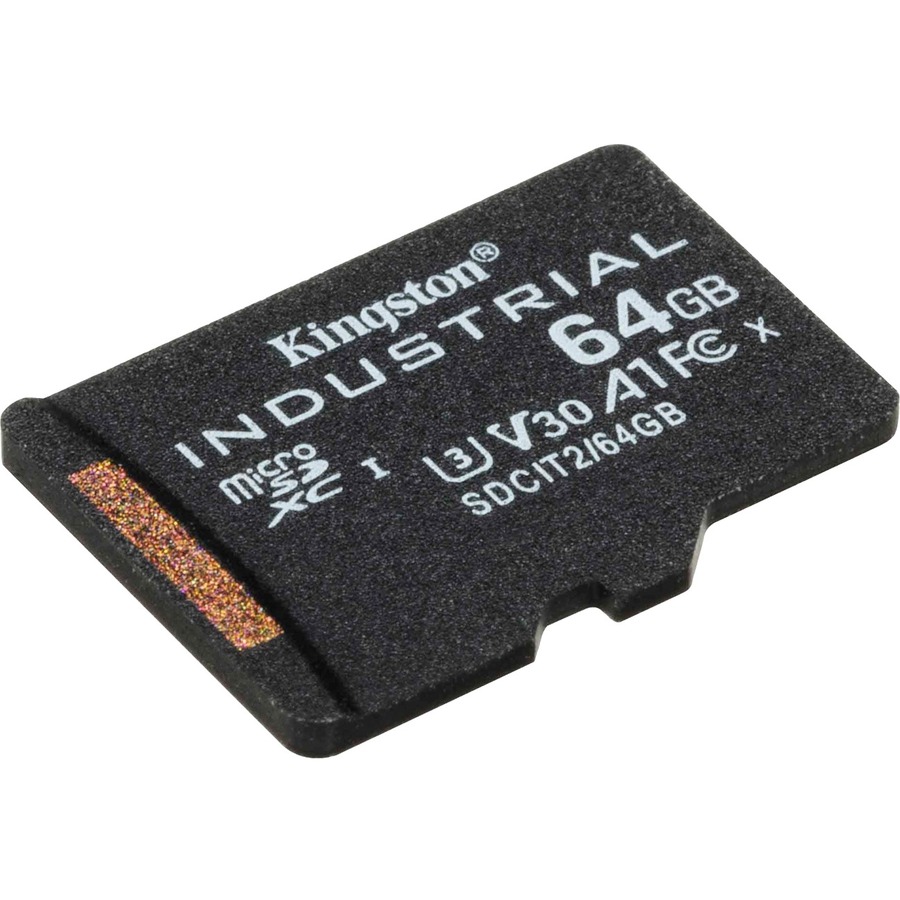 64GB MICROSDXC INDUSTRIAL C10 A1 PSLC CARD SINGLE PACK W/O ADAPTER