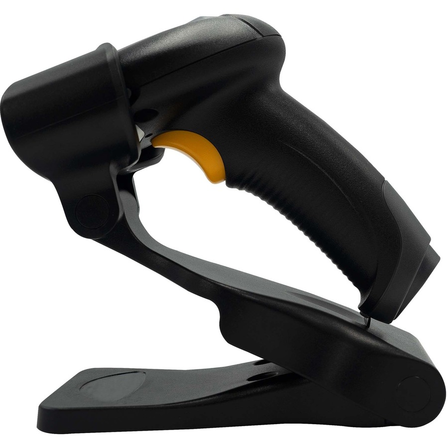 Star Micronics Wireless Handheld Scanner - Wireless Connectivity - 1D, 2D - Imager - Bluetooth - Black - Stand Included - IP42