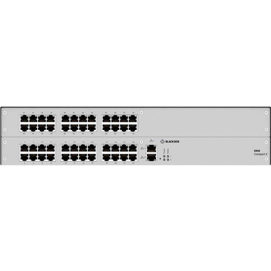 THE DKM COMPACT II KVM MATRIX SWITCHES COME IN SIZES OF 1, 2, OR 4 RU. WITH THEI