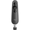 Logitech R500s Laser Presentation Remote - Laser - Wireless - Bluetooth - 2.40 GHz - Graphite, Black - USB - 3 Button(s)