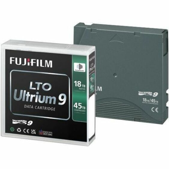 FUJIFILM LTO ULTRIUM 9 DATA CARTRIDGE WITH CASE, 18/45TB CAPACITY. VENDOR DROP S