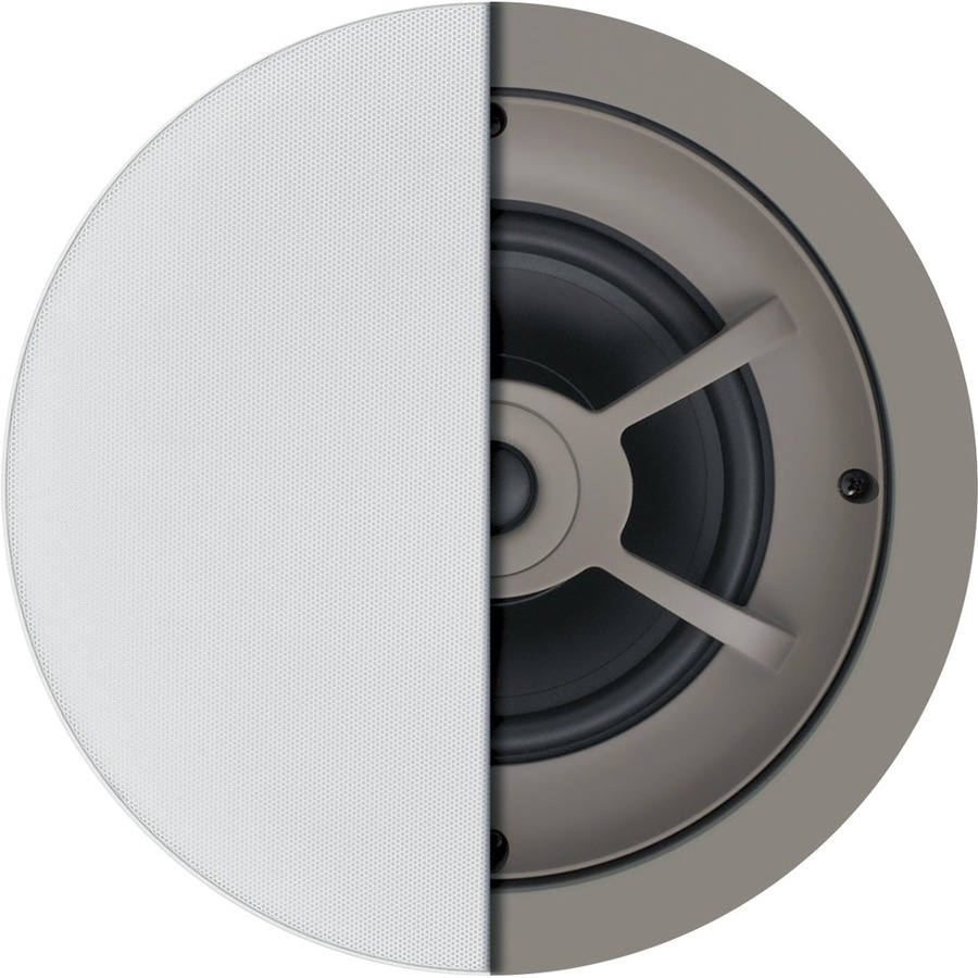 C606, CEILING SPEAKER WITH 6 1/2IN POLYPROPYLENE WOOFER AND 3/4IN FIXED SOFT-DOM