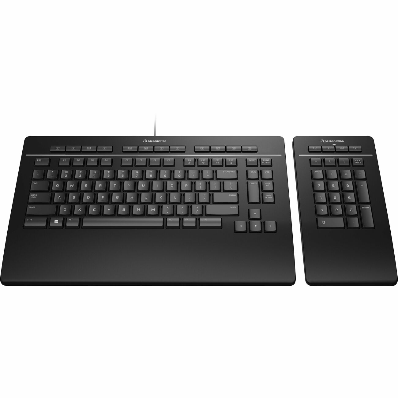 The full-sized keyboard with a detached numpad is engineered to help you create digital 3D models and professional designs