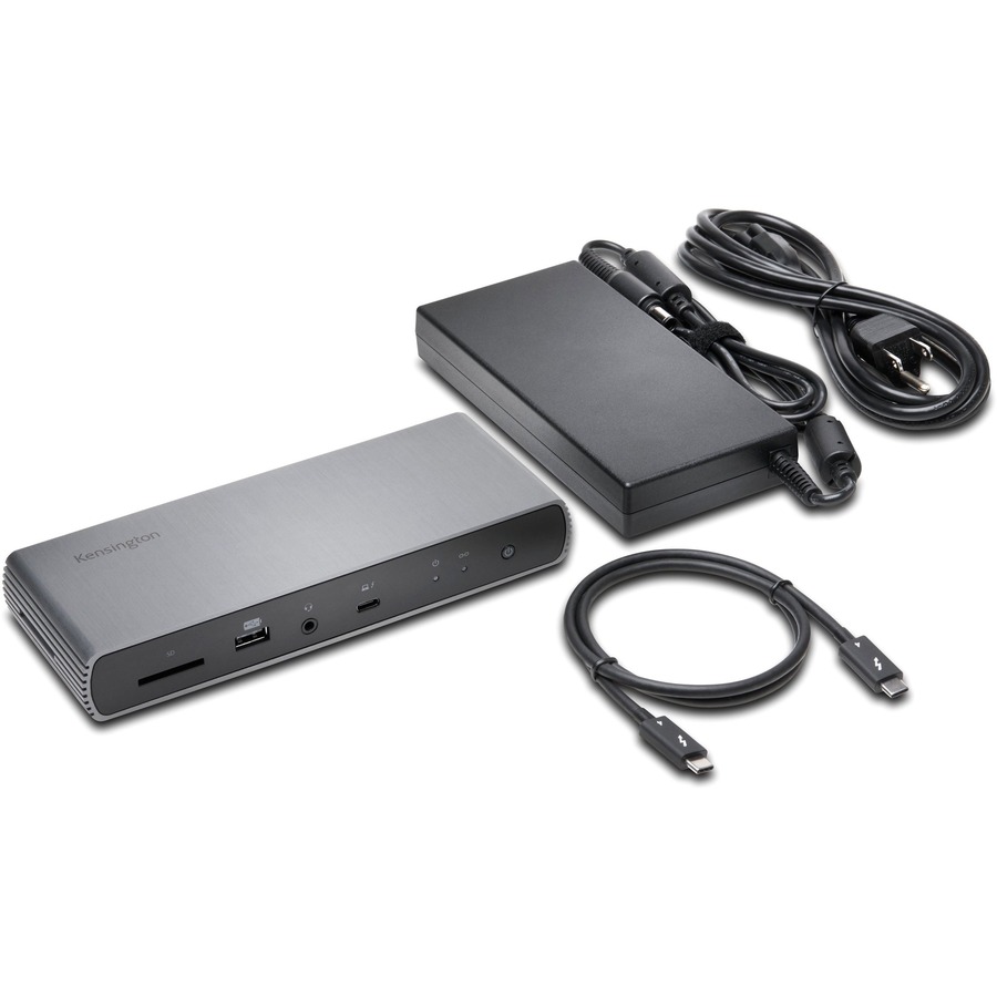 Kensington Thunderbolt 4, USB-C, USB-A, Powered, 3 USB 3 ports, Dual 4K, 90W PD, SD Card Reader, Surface Docking station