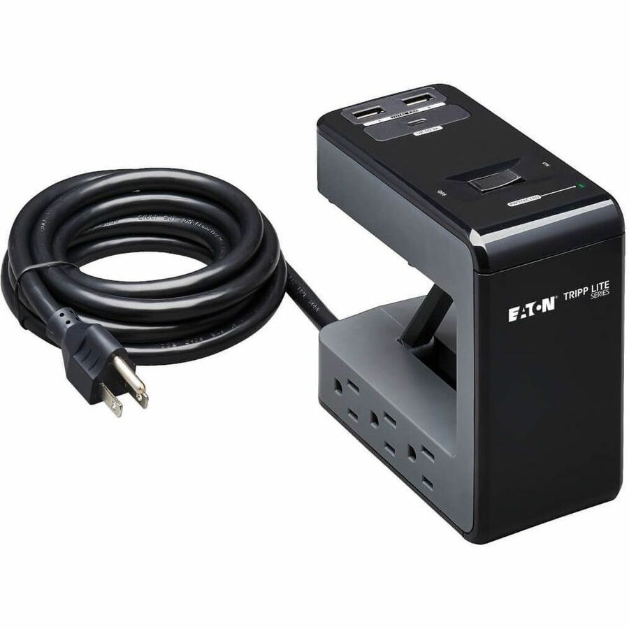 EATON TRIPP LITE SERIES SAFE-IT 6-OUTLET CLAMP SURGE PROTECTOR, 5-15R OUTLETS, 3