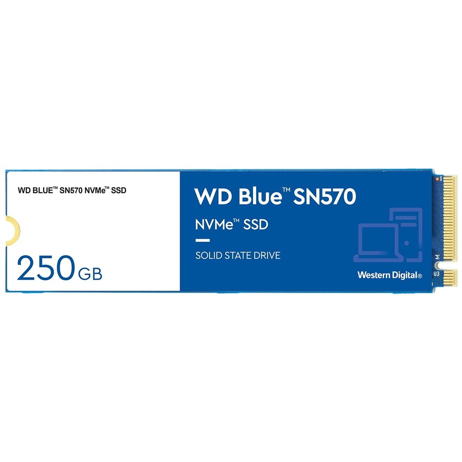 WD Blue SN570 250GB M.2 NVMe PCI-E Read:3300 MB/s Write:1200 MB/s Solid State Drive (WDS250G3B0C)