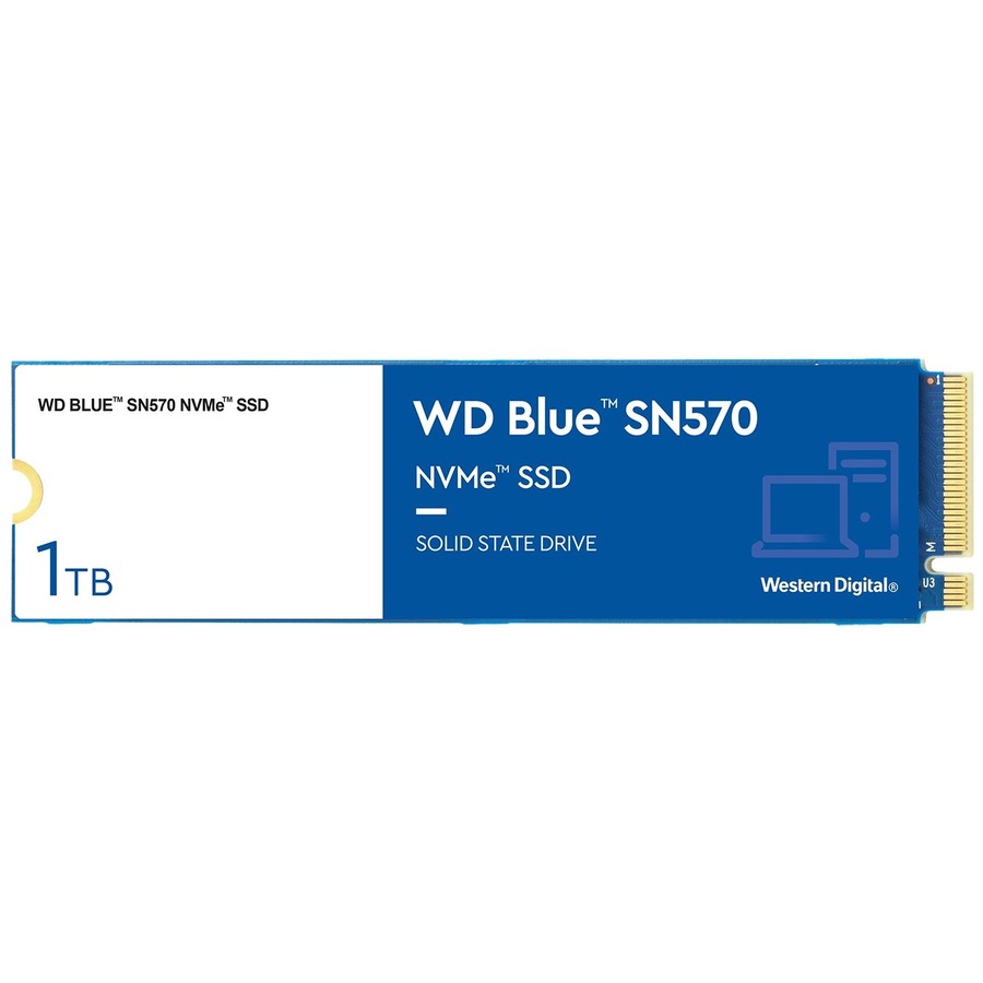 WD (Blue SN570) - Disque électronique M.2 NVMe PCI-E de 1 To | lecture : 3 500 Mo/s, écriture : 3 000 Mo/s