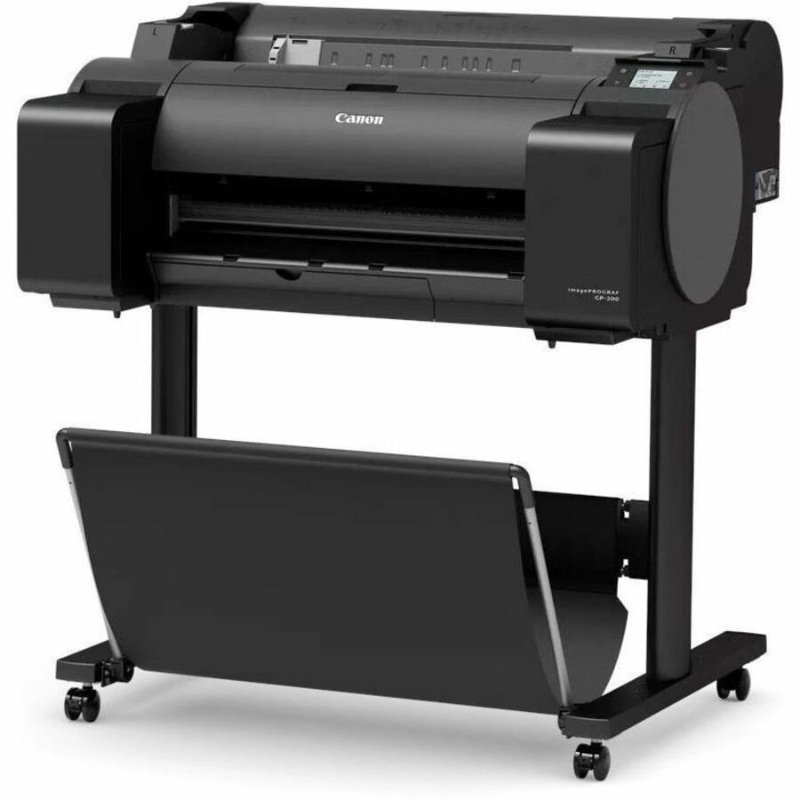 IMAGEPROGRAF GP-200, 5-Colour plus Fluorescent Pink ink 24-inch Printer, Print Resolution 2400 x 1200 (5 picolitre droplet size), Speed:up to 724ft.2/hr, Hard drive 500 GB, Nozzlies total 15,360, USB 2.0 HighSpeed, Win/Mac