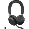 Jabra Evolve2 75 Wireless On-ear Stereo Headset - USB-C - For MS Teams - With Charging Stand - Black - Binaural - Ear-cup - 3000 cm - Bluetooth - 20 Hz to 20 kHz - MEMS Technology Microphone - Noise Cancelling - Stereo - USB Type C - Wireless - Bluetooth