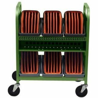 CUBE TRANSPORT CART 30X W/ CADDIES, GRA