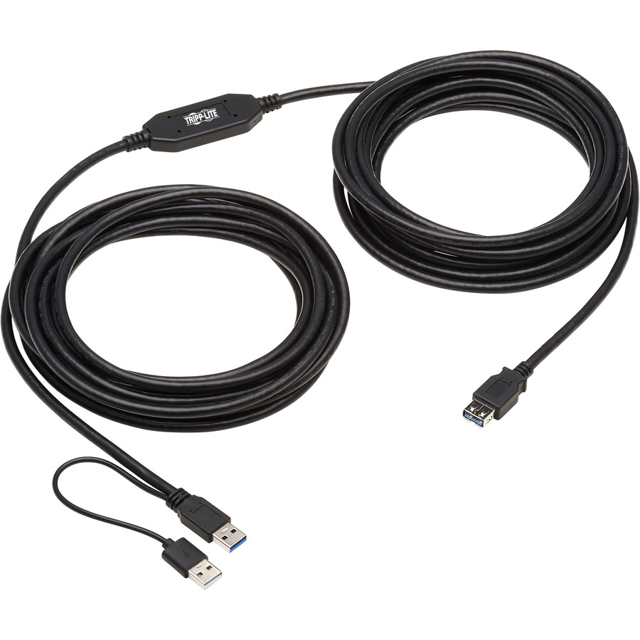 Eaton Tripp Lite Series USB 3.2 Gen 1 Active Extension Repeater Cable (A M/F), 10 m (32.8 ft.)