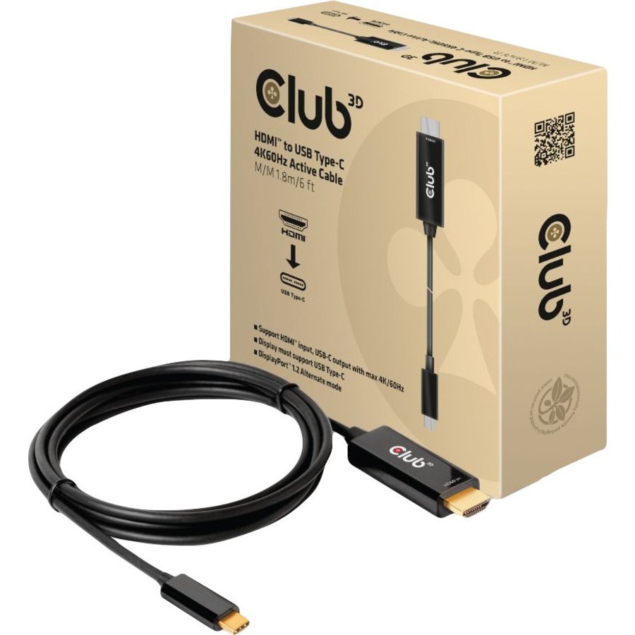 Hdmi to USB-C 4k60hz Active Cable 6 Ft