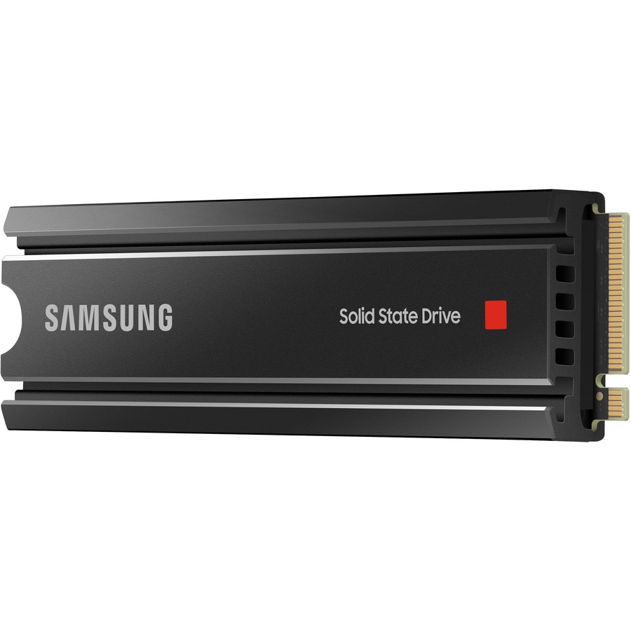 SAMSUNG 980 Pro avec dissipateur thermique 2 To M.2 NVMe PCIe 4.0 Lecture : 7 000 Mo/s, écriture : 5 100 Mo/s Disque SSD (MZ-V8P2T0CW)