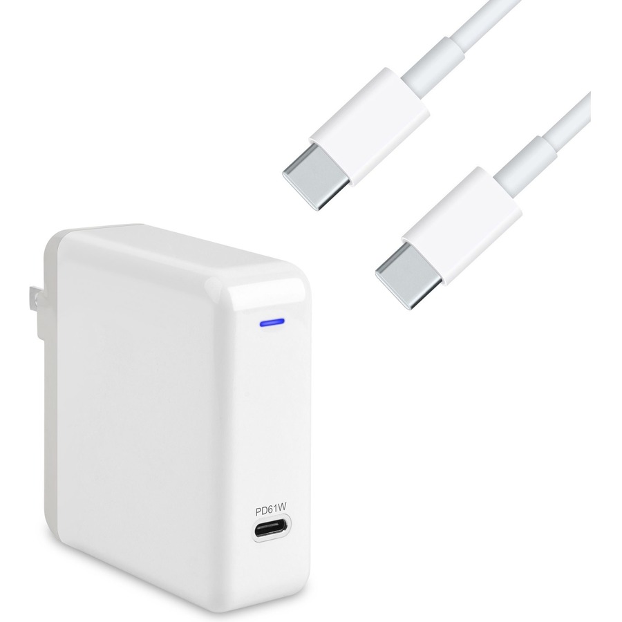 4XEM MacBook Pro Kit 61W Charger + 6 ft USB-C Cable | USB-C Charging