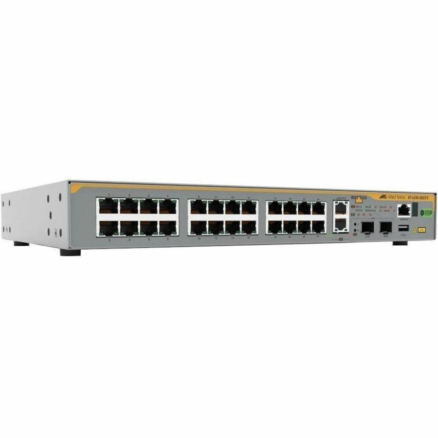 L3 STACKABLE SWITCH, 24X 10/100/1000-T, 2X 1/2.5/5/10G-T, 2X SFP+ PORTS AND A SI
