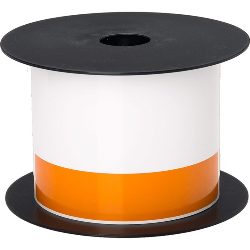 3IN WIDE TT CONTINUOUS 1/2IN ORANGE HEADER WHITE LABEL (USE BMSLPR03XX RIBBONS),