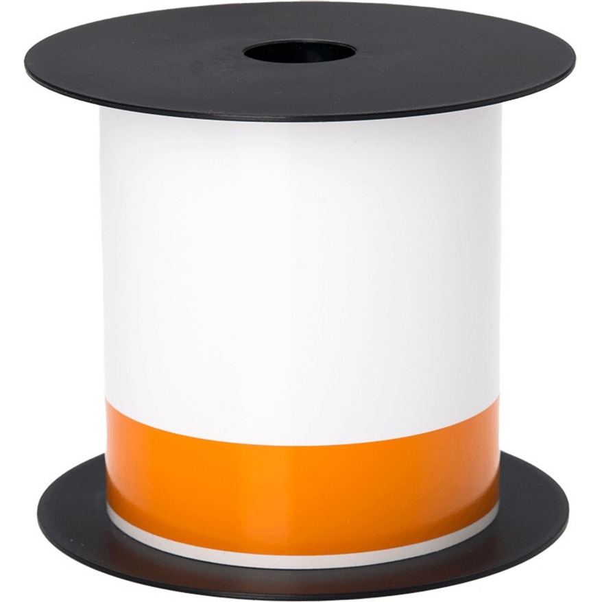 4IN WIDE TT ARC FLASH CONTINUOUS 1IN ORANGE HEADER WHITE LABEL (USE BMSLPR03XX R