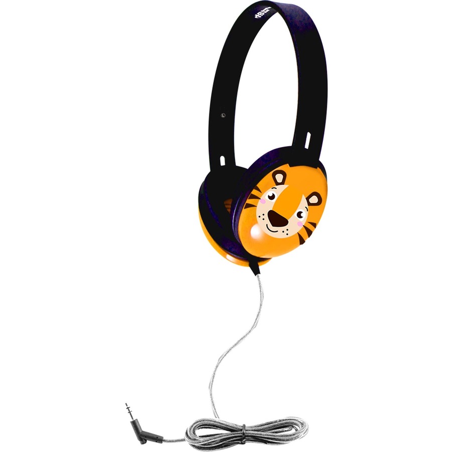 PRIMO TIGER FACE- HEADPHONE, 3.5MM PLUG, MADE OF ABS PLASTIC, WITH CHEW AND KI