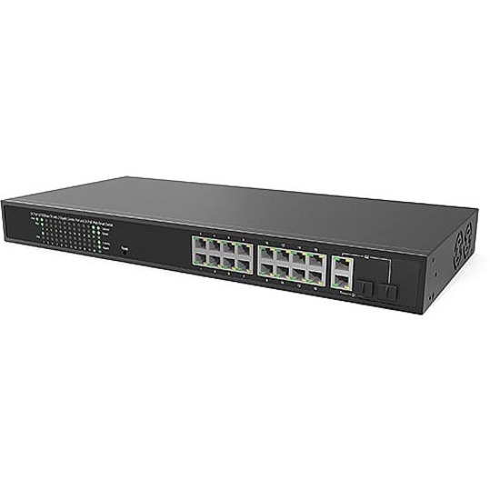 WISENET SKY SWITCH SW18M (16 PORT MANAGED POE+, WITH 2XGIG UPLINK)