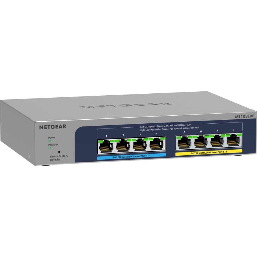 THE NETGEAR MS108EUP ULTRA60 POE++ MULTI-GIGABIT ETHERNET PLUS SWITCH OFFERS 230