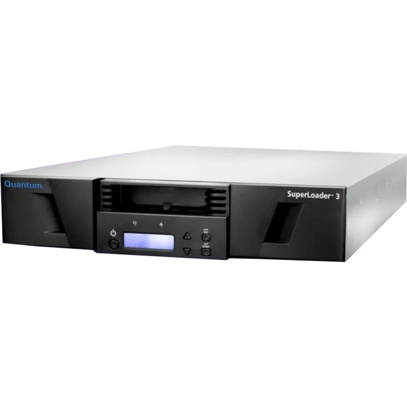 QUANTUM SUPERLOADER 3, ONE LTO-9HH TAPE DRIVE, MODEL C, 8 SLOTS, 12GB/S SAS, RAC