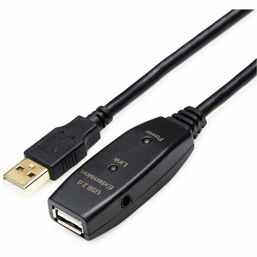 4XEM 65 ft USB 2.0 Active Extension Cable, Clear | USB Cables