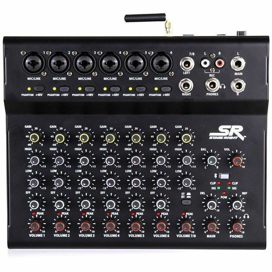BLUETOOTH AUDIO STREAMING; USB RECORDING; ON - BOARD DELAY EFFECT; PHANTOM POWER