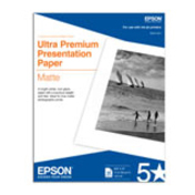 Epson Inkjet Matte Paper - White - 103 Brightness - 94% Opacity - Letter - 8 1/2" x 11" - 192 g/m&#178; Grammage - Matte - 250 Sheet