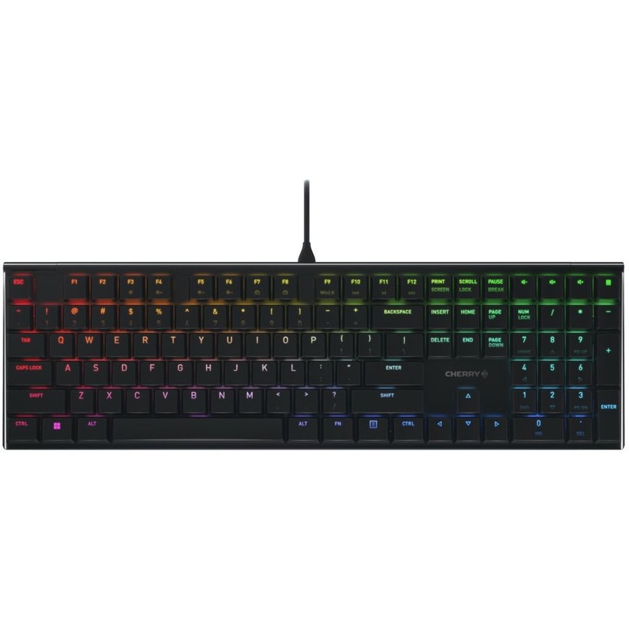 MX LOW PROFILE SPEED SWITCHES, RGB, 104+4 KEY US ENGLISH LAYOUT, LASERED KEYCAPS
