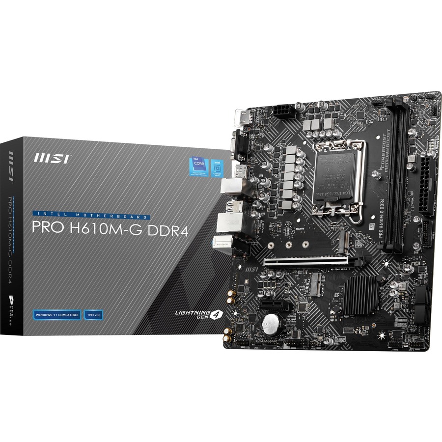 PRO H610M-G DDR4 MATX MBD DDR4