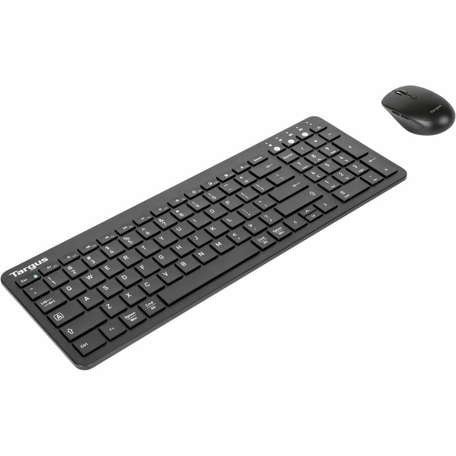 ANTIMICROBIAL MIDSIZE KEYBOARD AND COMFORT MOUSE BUNDLE AKB863 + AMB582 BLACK