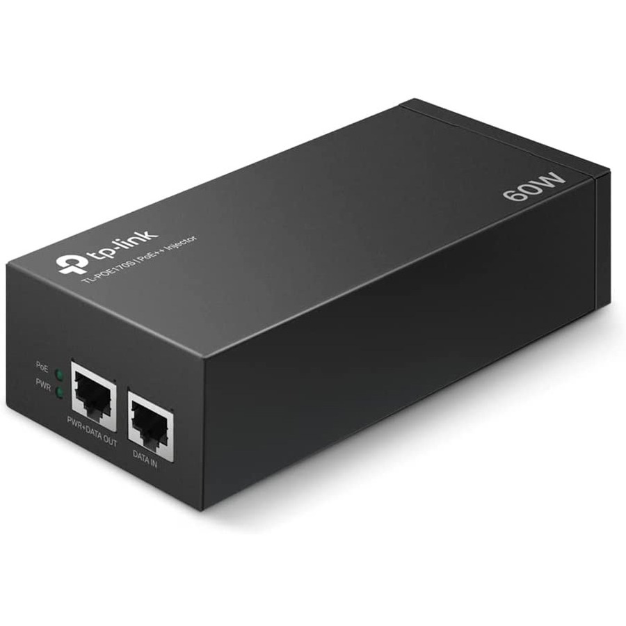 Poe++ Injector Adapter Port: 1 Gigabit PoE Port, 1 Gigabit Non-PoE Port Spec: 802.3bt/at/Af Compliant, 60 W PoE Power, Data and Power Carried Over the Same Cable up to 100 Meters, Steel Case, Pocket Size