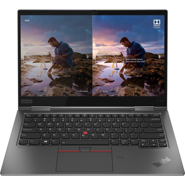 Lenovo ThinkPad X1 Yoga Gen 5 Convertible 2 in 1 Notebook, 14" Touchscreen, Full HD 1920 x 1080, Intel Core i5-10210U, 16 GB, 256 GB SSD,  Windows 10 Pro, 20UB0067US