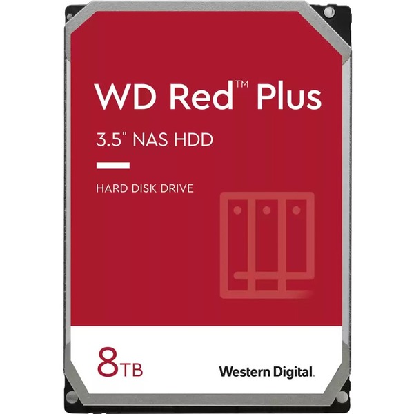 WD Red Plus 8TB NAS Desktop  Hard Disk Drive - WD80EFZZ