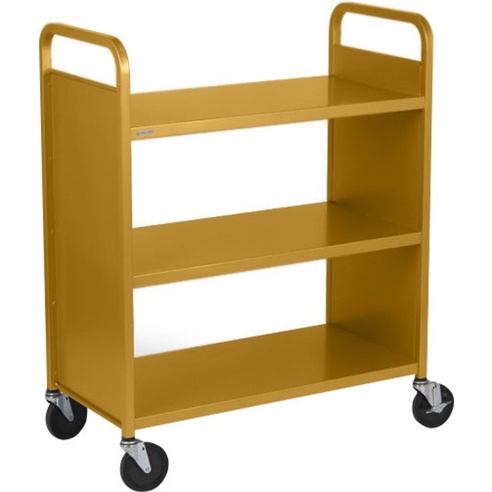 BOOK/UTIL TRUCK 3-FLAT SHLF DBL SIDE