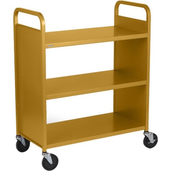 BOOK/UTIL TRUCK 3-FLAT SHLF DBL SIDE