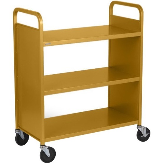 BOOK/UTIL TRUCK 3-FLAT SHLF DBL SIDE