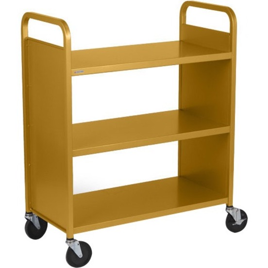 BOOK/UTIL TRUCK 3-SLANT SHLF SINGLE