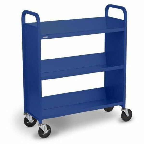 BOOK/UTIL TRUCK 3-SLANT SHLF SINGLE